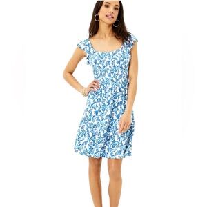 Lilly Pulitzer Jilly Smocked Dress size XL 15360